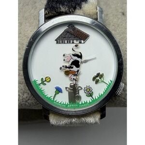 Akteo Cow New Battery Unisex Watch 31MM 7.27" Leather Band Made In France
